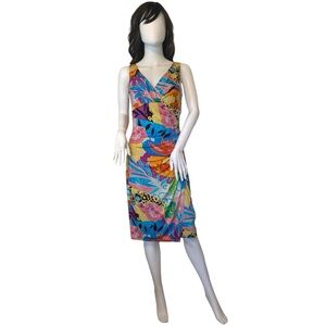 LRL Ruched Sheath Dress